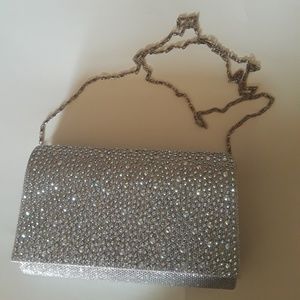 Silver studded elegant purse